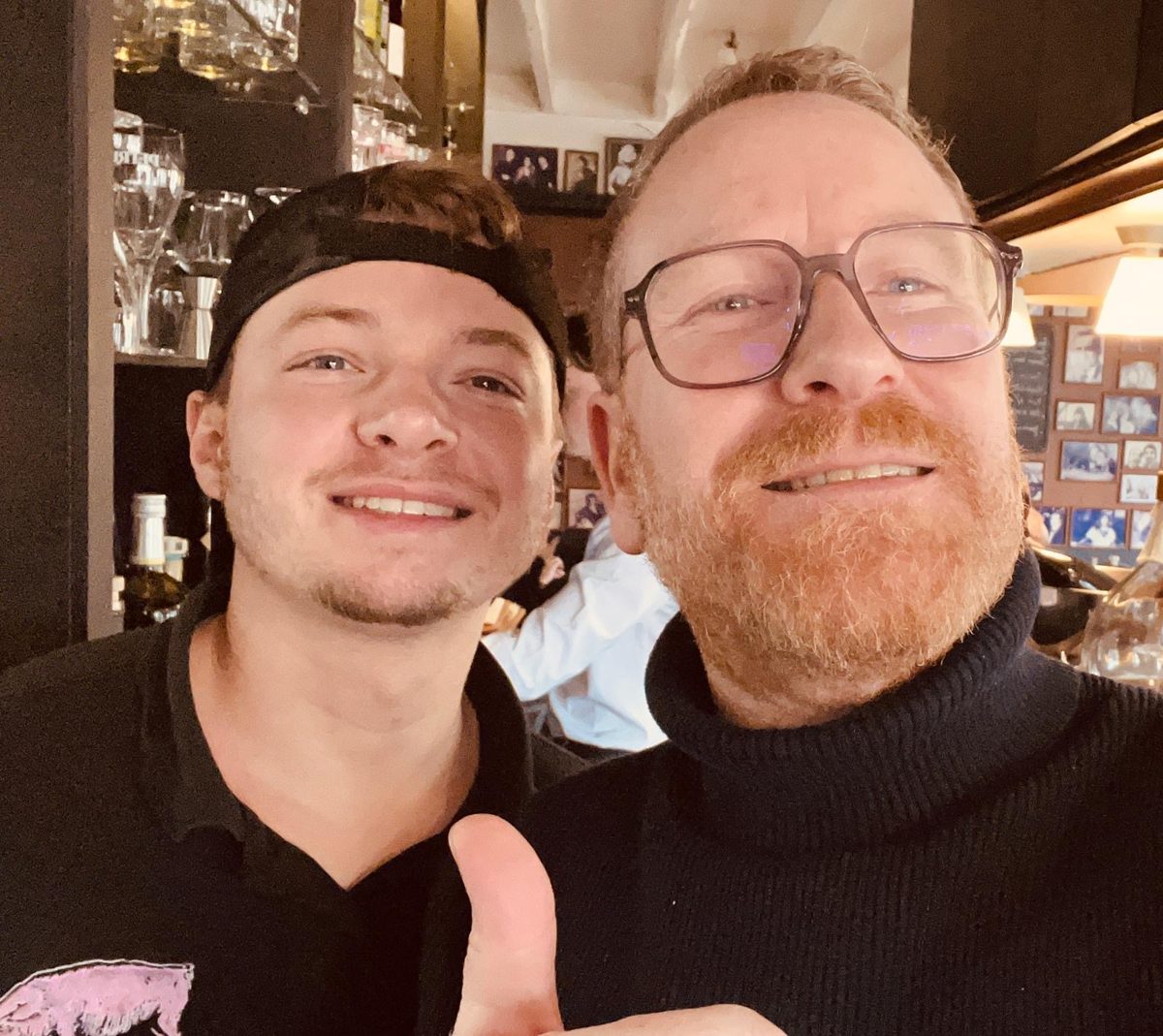 Jordan et Alex au bar du Triez