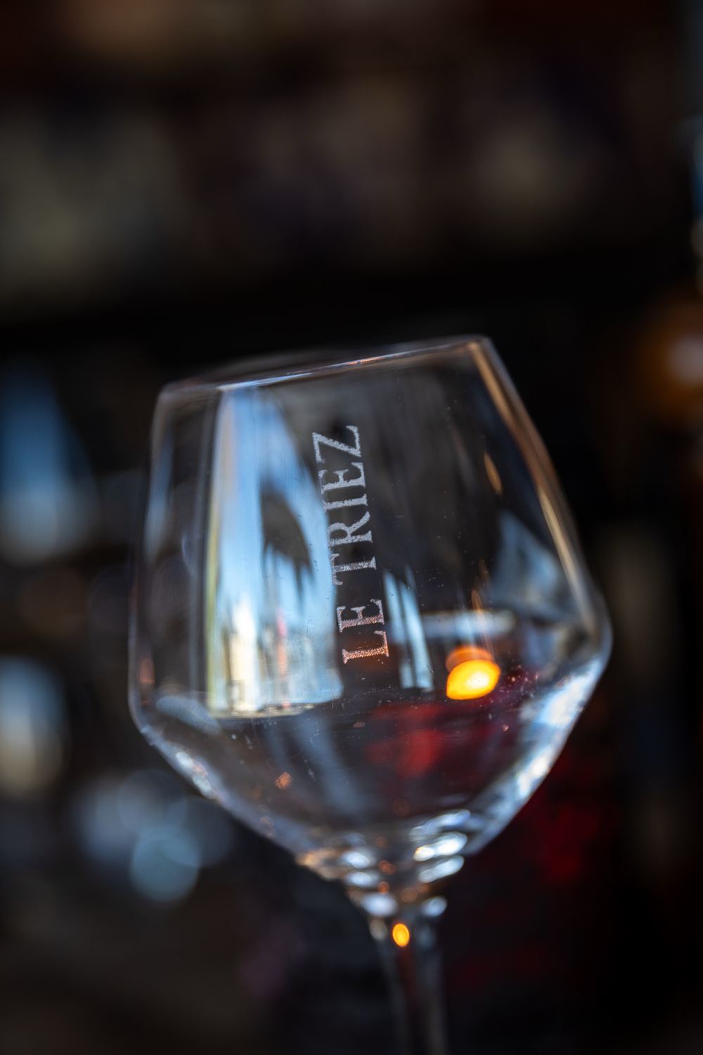 Un verre gravé Le Triez
